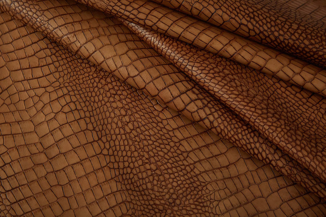 Crocodile Embossed Leather