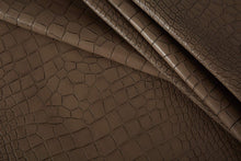 将图片加载到图库查看器，Italian leather, Crocodile Embossed Leather

